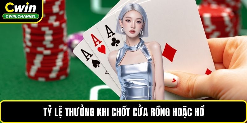 Tỷ lệ thưởng khi chốt cửa Rồng hoặc Hổ